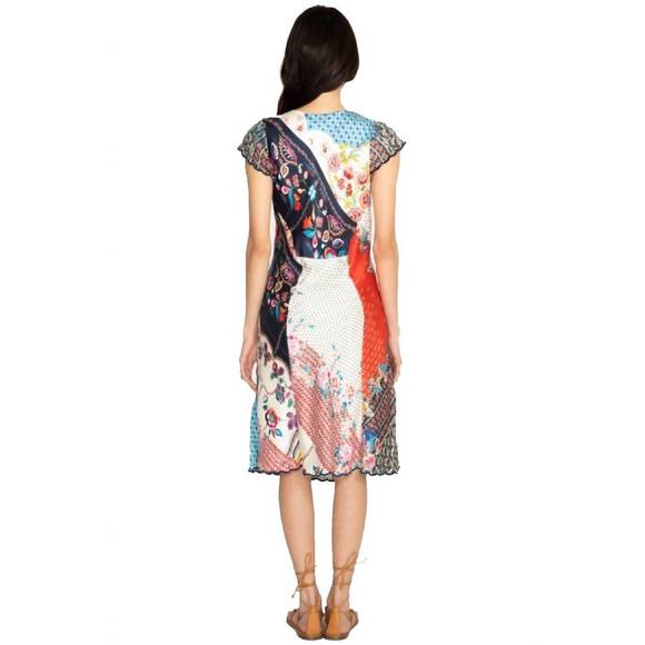 NEW JOHNNY WAS layla bias dress in multi - Picture 2 of 2